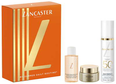 Набір для догляду за обличчям Lancaster Крем для обличчя Sun Perfect SPF 50 50 мл + Засіб для зняття макіяжу Skin Essentials 30 мл + Крем для обличчя Golden Lift 15 мл (3616306698949)