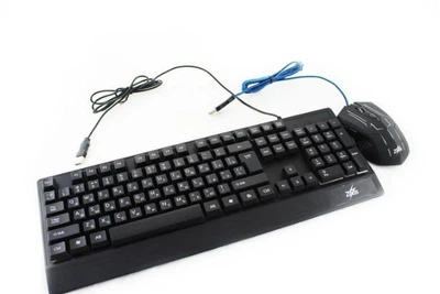 Клавіатура провідна + миша LED GAMING KEYBOARD M 710 для ПК та ноутбука, чорна