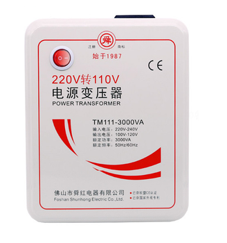 Перетворювач напруги трансформаторний універсальний TM111-3000VA Input 220 V/Output 110V+ універсальна розетка