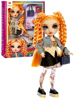 Кукла Rainbow High Sparkle & Shine с аксессуарами для творчества 28 см оранжевая LS-2257