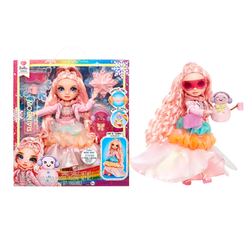 Кукла Rainbow High Winter Wonderland с аксессуарами для игры 28 см розовая LS-2239