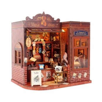 Бук Нук Чарівний музичний магазин Book Nook Old Alley Sound Box Cottage DIY XY-B05