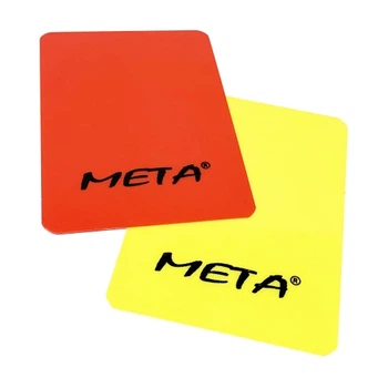 Набір карток рефері Meta Referee card set жовтий, червоний 12х9 см