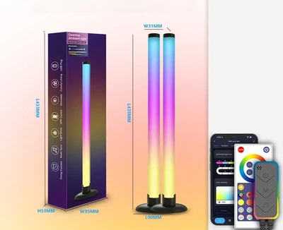 2шт.мультицветные RGB LED-бары NBBUFF (Multi-color adjustable).