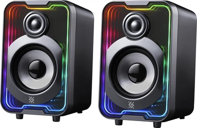 Акустическая система Defender Solar 11 10W BT RGB USB Black-Metallic (4745091892283)