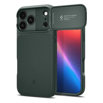 Чехол Spigen Optik Armor для iPhone 17 Pro Max Green with MagSafe (8800283310306)
