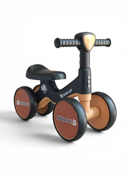 Детский толокар беговел музыкальный Xinbaodi Baby Go 169 возраст от 1 года Black-Brown