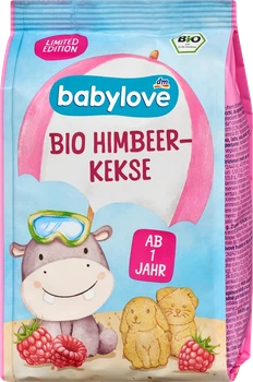 Пшеничне печиво зі смаком МАЛИНИ для дітей з 12 місяців, TM Babylove, 125 грам