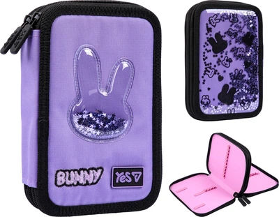 Пенал жесткий Yes двойной HP-01 Shiny Bunny (533708)