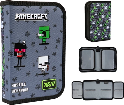 Пенал жесткий Yes одинарный с двумя клапанами HP-04 Minecraft Reality (533744)