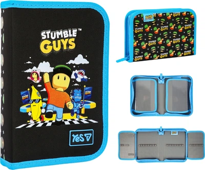 Пенал жесткий Yes одинарный с двумя клапанами HP-04 Stumble Guys (533747)