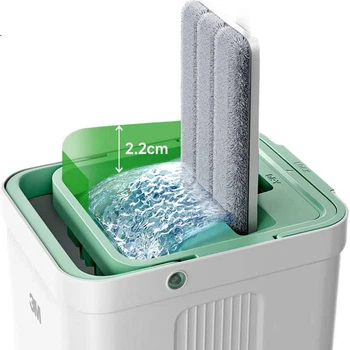 Швабра Scotch-Brite 3M плоская с ведром и скребком