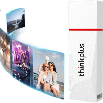 Флеш-накопитель Lenovo Thinkplus TU180 64 ГБ USB 3.2, металлический, фиолетовый
