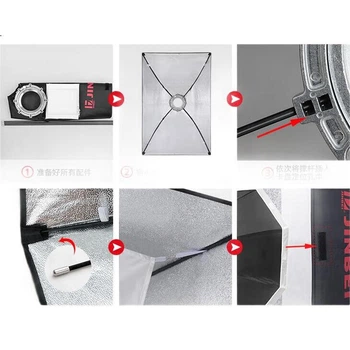 JINBEI DM-90 Профессиональный студийный восьмиугольный софтбокс, портативный восьмиугольный круглый софтбокс для заполняющего света, софтбокс для фотовспышки DM-90.