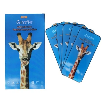 Захисне скло Giraffe Anti-static glass for iPhone 13 /13 Pro /14 black тех упаковка (5шт)