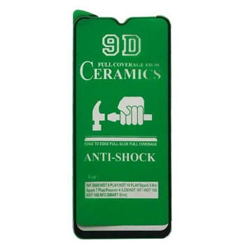 Захисний гібрид скла та плівки CERAMIC for Xiaomi Redmi 14C/A3 Pro/A4/A5 4G/Poco C75 чорне тех пак