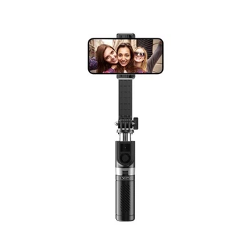 Монопод XO SS10 Mini Tripod Stand Bluetooth Selfie Stick 80CM (with Mirror) Чорний