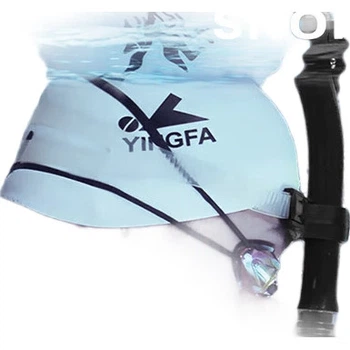 Трубка дыхательная YINGFA для подводного плавания фристайл черная