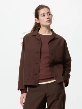 Куртка демисезонная женская Uniqlo 177212260 M Коричневая (1159985989)