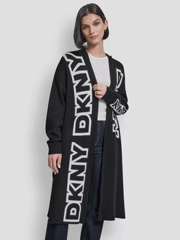 Кардиган вязаный женский Donna Karan NY (DKNY) 243537812 M/L Черный (1160051681)