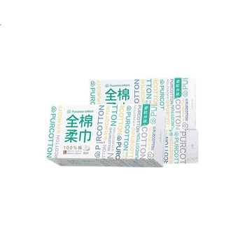 Салфетки влажные PurCotton для лица хлопковые, 80 листов×3 упаковки, 20×20 см