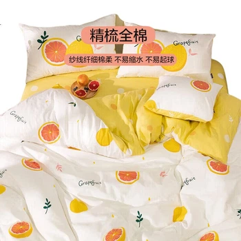 Постільна білизна Dohia Home Textiles 1.5 м, підковдра та простирадло, чиста бавовна, 203x229
