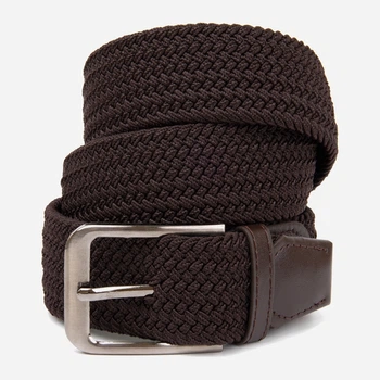 Ремінь чоловічий тканинний Vintage 100 см Коричневий (leather-20519)