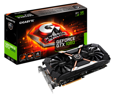 Відеокарта GeForce GTX 1060 6GB Gigabyte Xtreme Gaming (GV-N1060XTREME-6GD) Б/В