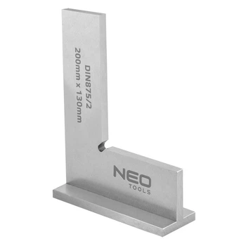 Точний квадрат із основою, DIN875/2, 200x130 mm NEO TOOLS (72-033)