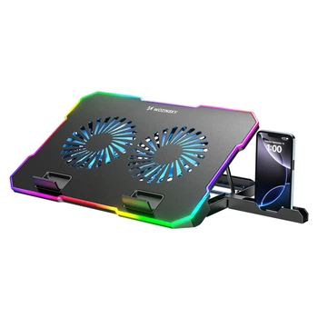 Подставка Wozinsky WDCX-A26 NitroCool RGB охлаждающая геймерская под ноутбук Black (5907769387722)