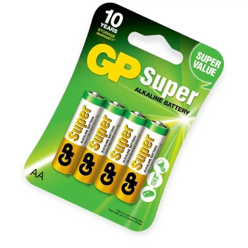Батарейка AA лужна 1.5V пальчик GP Super Alkaline 4шт блістер