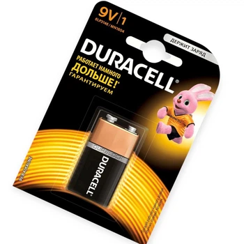 Батарейка "КРОНА" щелочная 9.0V прямоугольная Duracell Basic Alkaline блистер