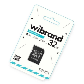 Карта памяти microSDHC 32Gb class 10 (adapter SD) Wibrand