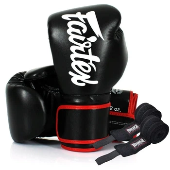 Боксерські рукавиці Fairtex мікрофібра 12 унцій чорні