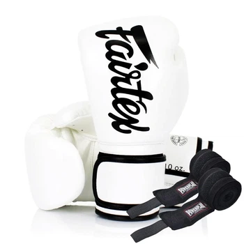 Боксерські рукавиці Fairtex мікрофібра 10 унцій білий