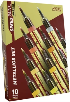 Zestaw markerów The Army Painter Speedpaint 2.0 - Marker - Metallics Set (5713799800212)
