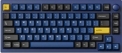 Клавіатура бездротова Keychron Lemokey P1 Pro Super Red Wireless/Bluetooth/USB Navy Blue (4895248878957)
