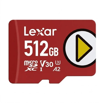 Карта памяти Lexar PLAY microSDXC 512GB UHS-I U3 V30 A2 (LMSPLAY512G-BNNNC)