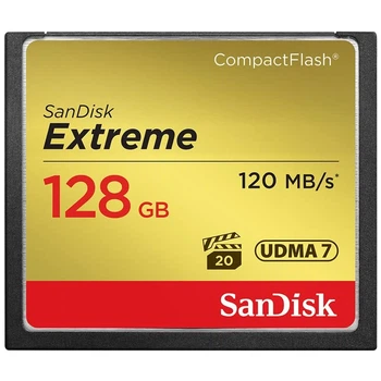 Карта памяти SANDISK Extreme CompactFlash 128 GB (SDCFXSB-128G-Z46)