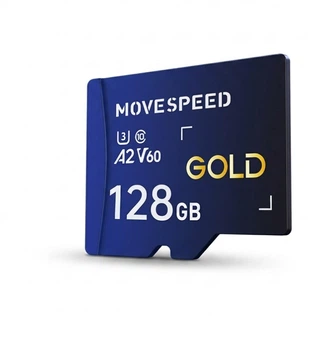 Карта памяти MOVE SPEED microSDXC 128GB UHS-I U3 V60 A2 (YSTFH300-128GU3)