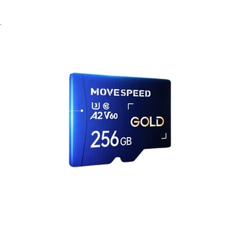 Карта памяти MOVE SPEED MOVESPEED GOLD microSDXC 256GB UHS-I U3 V60 A2 (YSTFH300-256GU3)