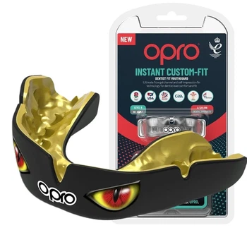 Капа OPRO Dental Grade однощелепна 11+ Чорна/Червона
