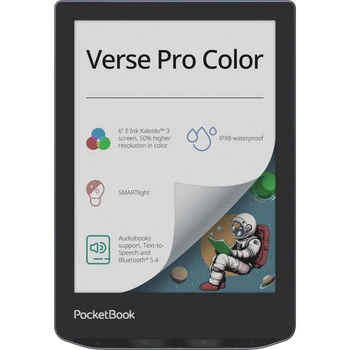 Електронна книга PocketBook 634K3 Verse Pro Color Stormy Sea (PB634K3-1-CIS) чорно-блакитний