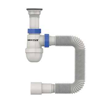 Сифон Mixxus SU-06-A 1 1/2" пластиковый для умывальника 40 см