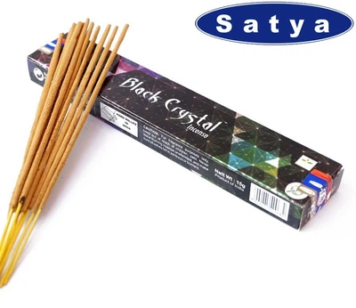 Ароматические палочки Satya Black Crystal Черный кристалл 27 г