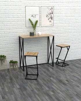 Стілець барний в стилі лофт EcoLoft DSP-1025 Дуб Аппалачі