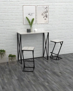 Стул барный в стиле лофт EcoLoft DSP-1025 Дуб Кортона
