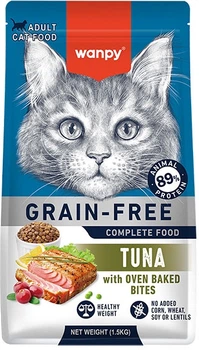 Сухой беззерновой корм Wanpy Adult Cat Grain Free Tuna для взрослых кошек в возрасте от 1 года с тунцом 1.5 кг (6927749825111)