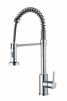 Смеситель для кухни Aquan Elegance 1302010 со съемным гибким и поворотным изливом, цвет хром.