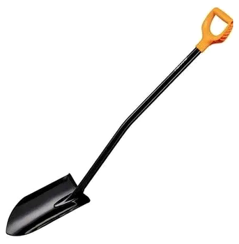 Лопата штыковая удлиненная 126.5 см сталь для копания Fiskars LS-1572